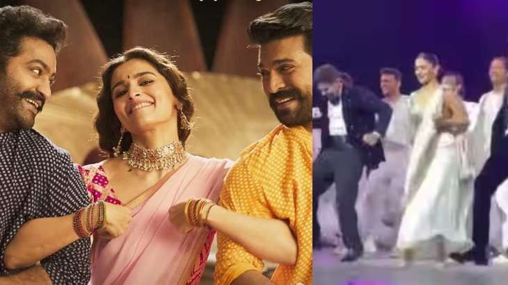 Alia Bhatt's full energy dance to RRR song Naatu Naatu