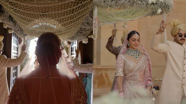 Kiara Advani's phoolon ki chaadar at wedding is an art