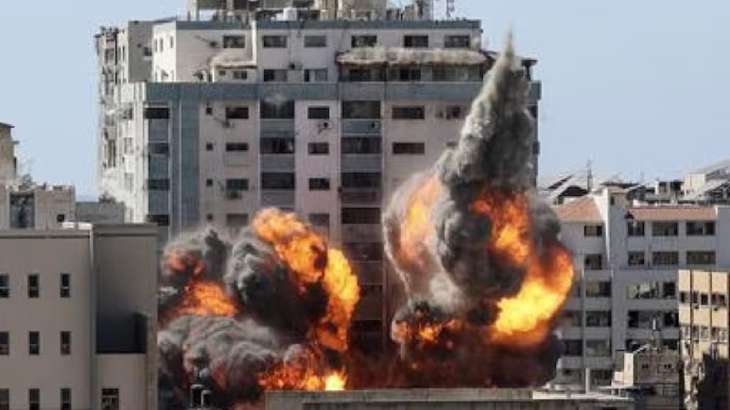 Israeli airstrikes on residential building in Syria.