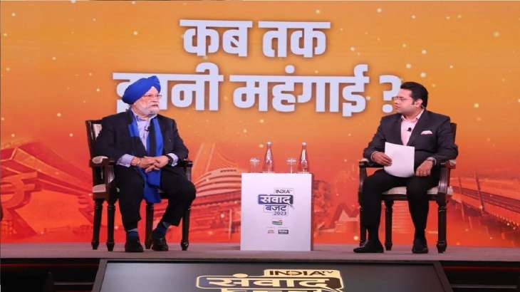 Petroleum Minister Hardeep Puri speaks at India TV Budget
