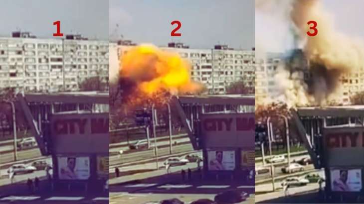 Russian missile slammed into an apartment building in the