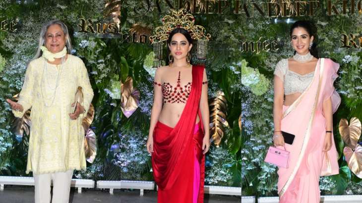 Urfi Javed appears to be like dramatic as a queen in crimson; Jaya Bachchan, Radhika Service provider & others attend occasion