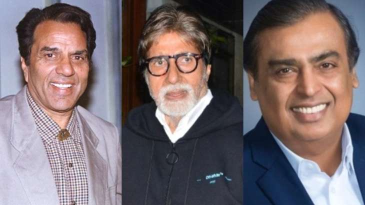 Dharmendra, Amitabh Bachchan, Mukesh Ambani