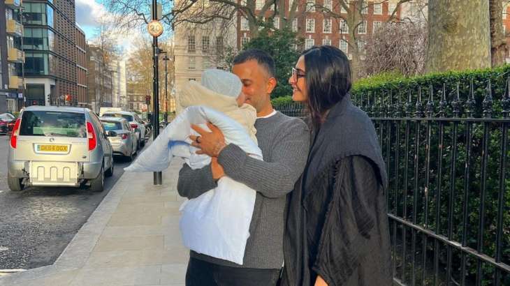 Sonam Kapoor shares 'aww-dorable' photos with husband & Vayu