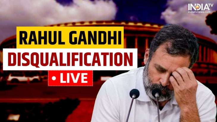 Congress leader Rahul Gandhi was disqualified from the Lok