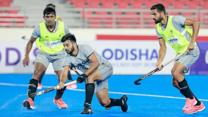 Team India during practice session