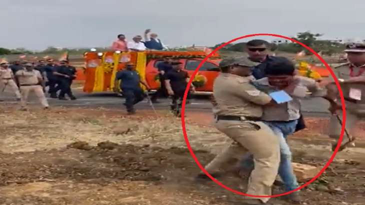 Security breach during PM Modi's roadshow in Karnataka