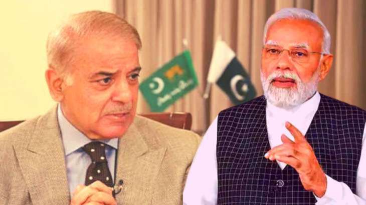 Prime Minister of Pakistan Shehbaz Sharif and his Indian