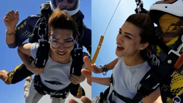 Kriti Sanon jumps from 13,000 feet in Dubai