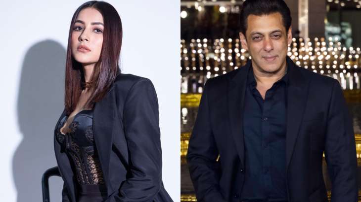 Shehnaaz Gill reacts to Salman Khan's rule against girls wearing low necklines on sets