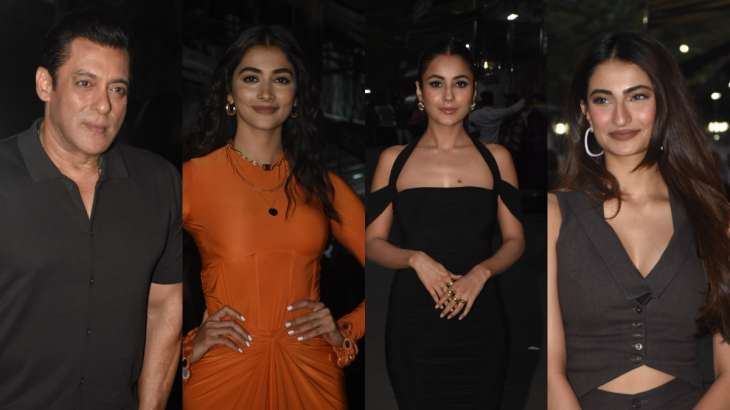 Salman Khan, Pooja Hegde, Shehnaaz Gill and Palak Tiwari 