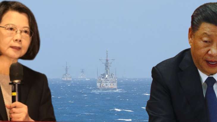 China and Taiwan warships face to face near Taiwan