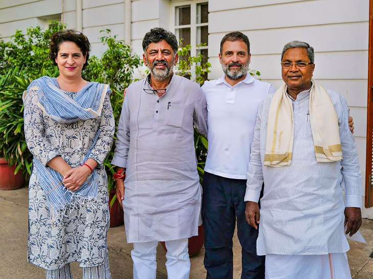 Karnataka CM-designate Siddaramaiah and Deputy CM-designate