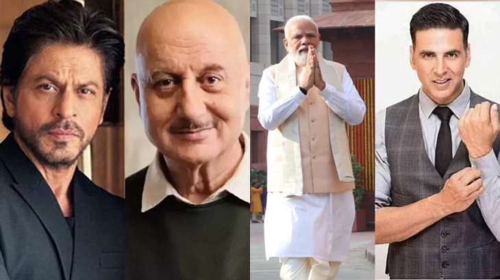 Shah Rukh Khan, Anupam Kher, PM Modi and Akshay Kumar