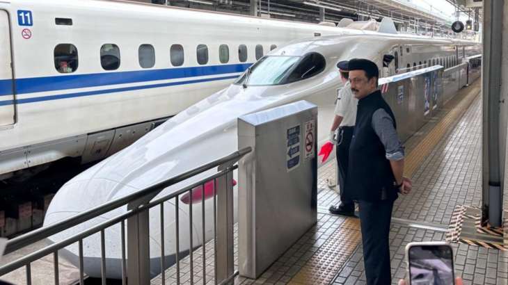 Tamil Nadu CM MK Stalin rides Bullet train in Japan; seeks