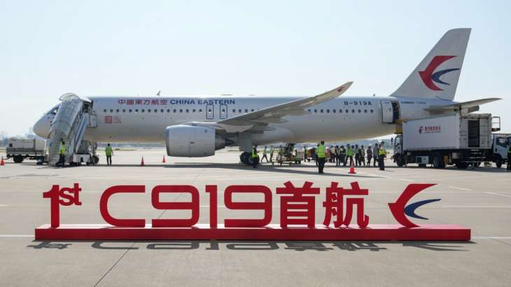 China's first indigenous C919 jet completes debut