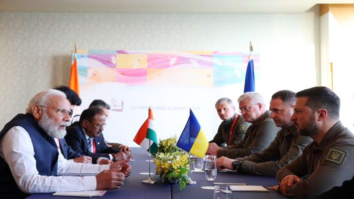 PM Modi bertemu dengan Yang Mulia Ukraina Volodymyr Zelenskyy