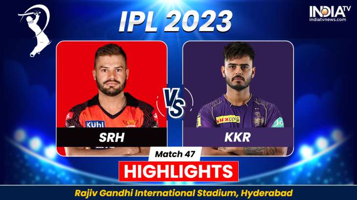 Srh Vs Kkr Ipl 2023 Highlights Kolkata Knight Riders Win By 5 Runs Cricket News India Tv 