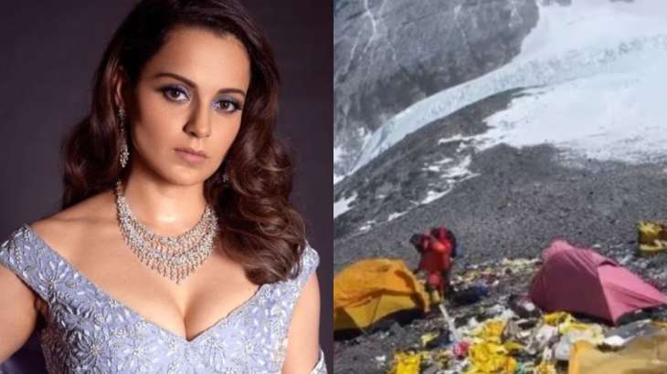 Kangana Ranaut spoke out about the dirty conditions at Mount Everest