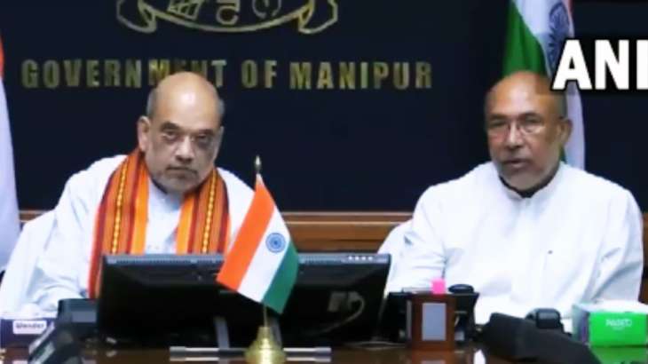 Amit Shah ends high-level meeting in Manipur