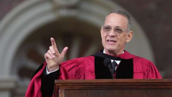 Tom Hanks receives an honorary degree from Harvard University