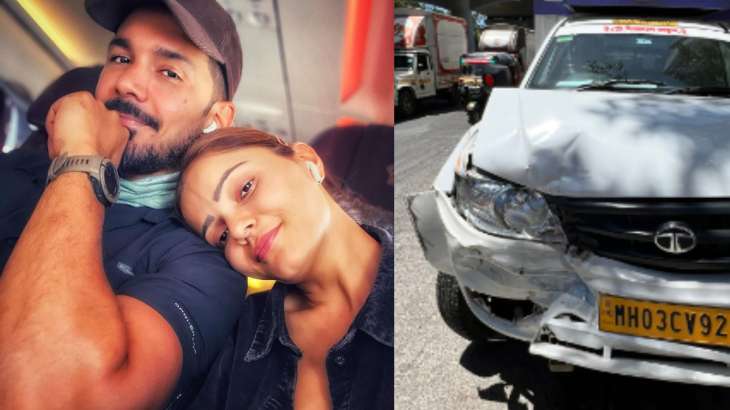 Rubina Dilaik met with an accident