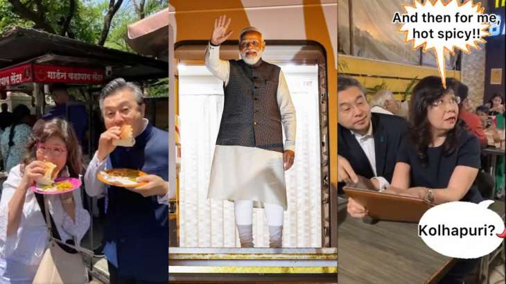 Japanese Ambassador, his wife have spicy Indian food