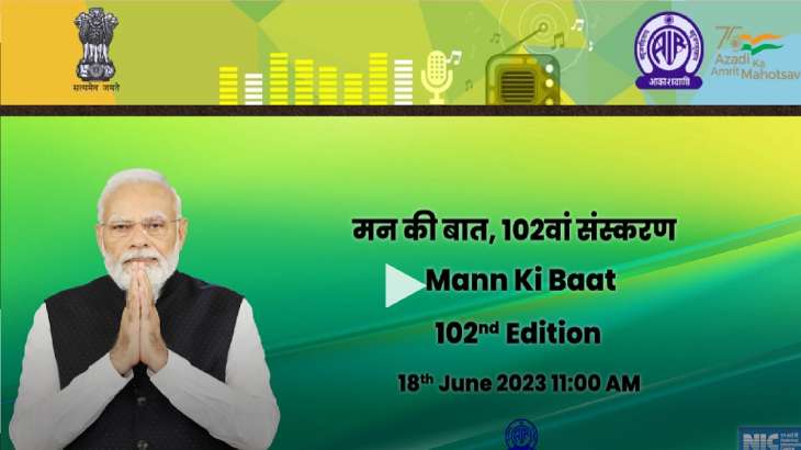 102nd edition of Mann Ki Baat radio show