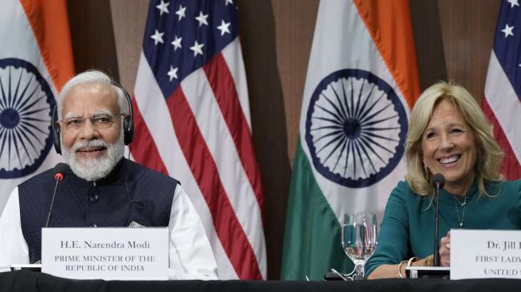 US First Lady Jill hosts event for PM Modi in Washington