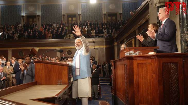 Prime Minister Narendra Modi during the joint address