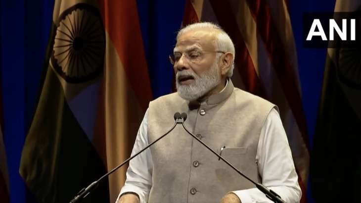 Prime Minister Narendra Modi addressed a gathering