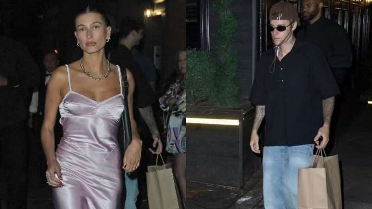 Hailey and Justin Bieber for a dinner date in New York City.