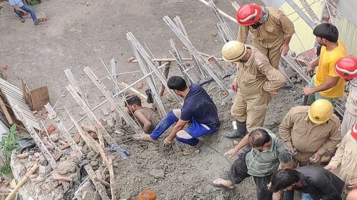 Delhi Portion Of Under Construction Building Collapses In Dakshinpuri Delhi Portion Of Under Construction Building Collapses In Dakshinpuri