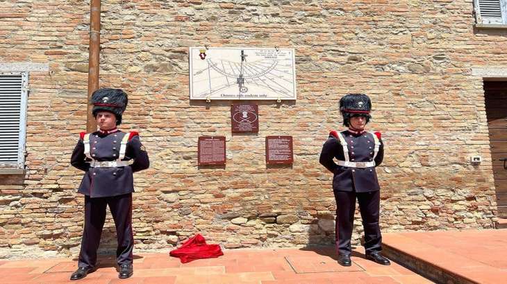 The memorial was unveiled at Montone in Italy's Perugia