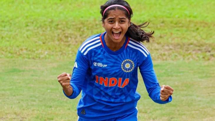 Shreyanka Patil during ACC Emerging Teams Cup 2023