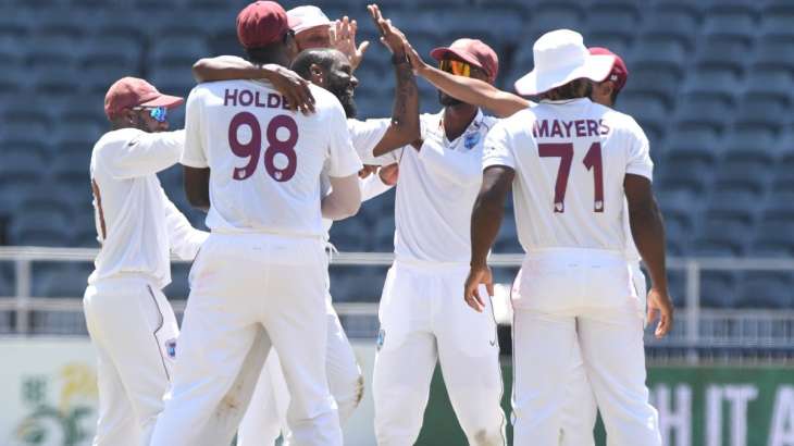 West Indies Test squad during the South Africa series
