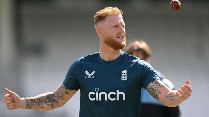 Ben Stokes in the practice session before The Oval Test on