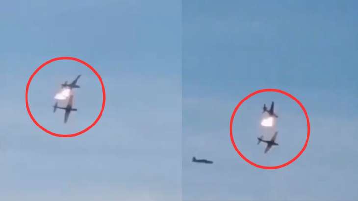 Colombian Air Force planes collided mid-air