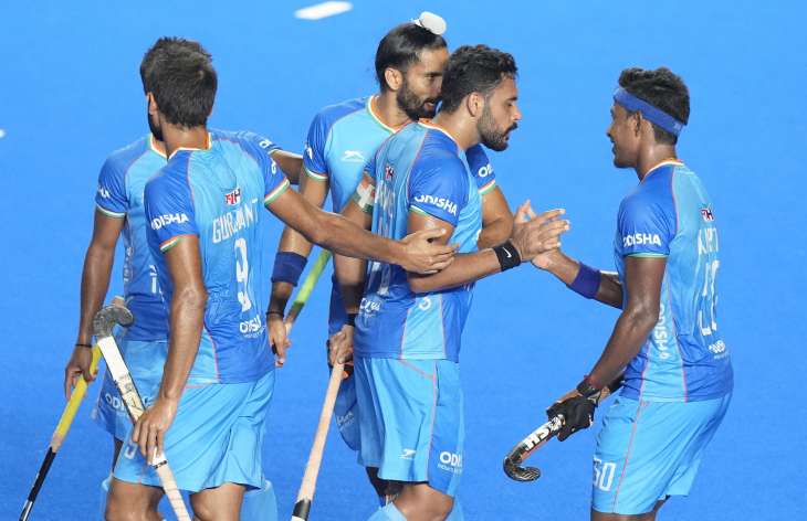 India hockey team against Pakistan in Asian Champions