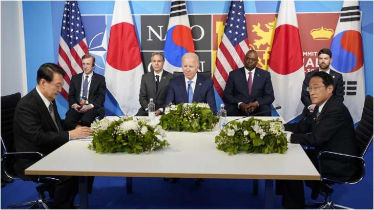 US President Joe Biden with his South Korean counterpart