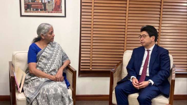 Finance Minister Nirmala Sitharaman meets Governor of Japan Bank, seeks investments for India