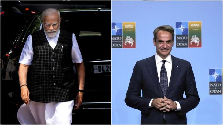Prime Minister Narendra Modi and his Greek counterpart