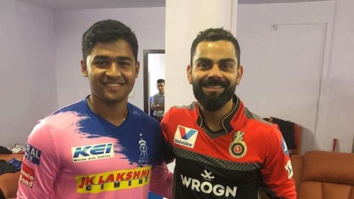 Riyan Parag and Virat Kohli