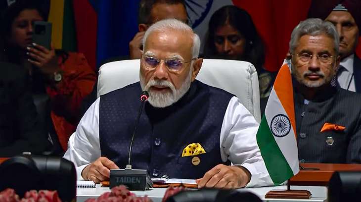 Prime Minister Narendra Modi at opening plenary session of