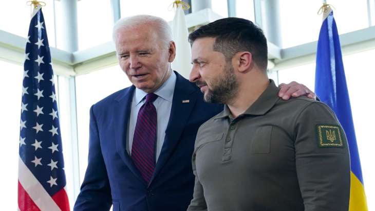 US President Joe Biden with Ukrainian counterpart Zelenskyy