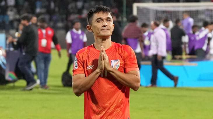 Sunil Chhetri was the only notable face in India's revised