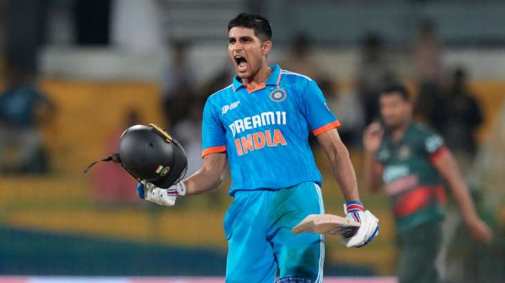 Shubman Gill slammed his fifth century in ODIs in the