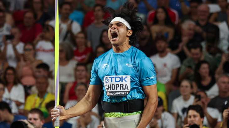 Neeraj Chopra is one of the six athletes in the javelin