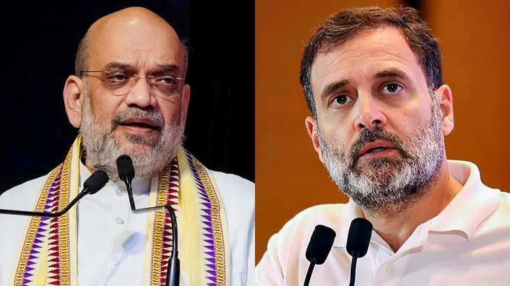 Union Home Minister Amit Shah and Congress leader Rahul