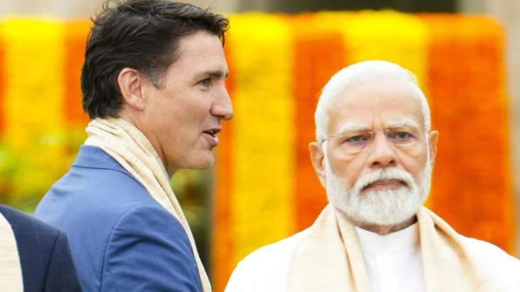 Canadian PM Justin Trudeau and his Indian counterpart at